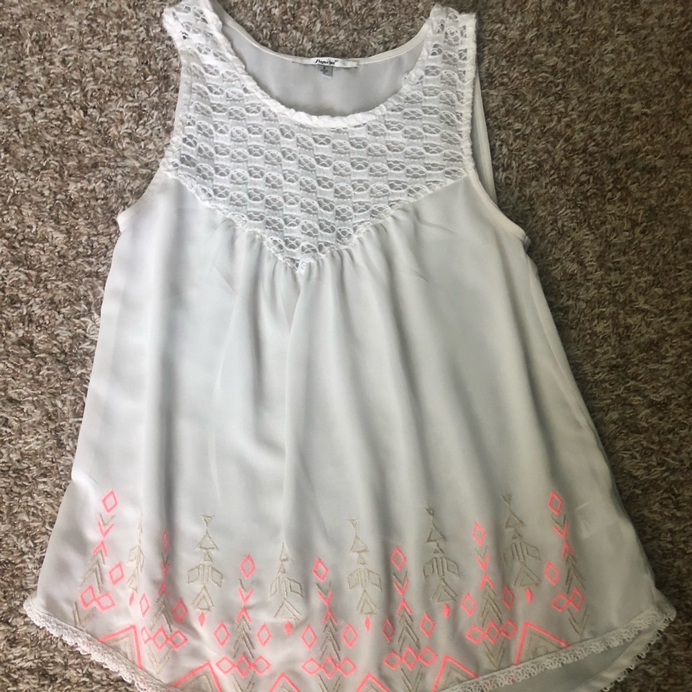 White tank top -S